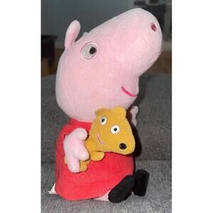 Ty Beanie Babies Peppa Pig Plush with Teddy 8” Stuffed Animal Toy with Tag